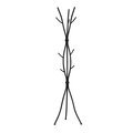 Monarch Specialties Coat Rack, Hall Tree, Free Standing, 11 Hooks, Entryway, 74"H, Bedroom, Metal, Black, Contemporary I 2062